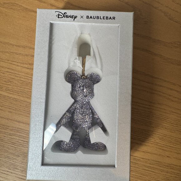 BAUBLEBAR Disney Mickey Mouse Purple Pave Crystals Bag Charm NEW WITH TAG - Picture 4 of 7